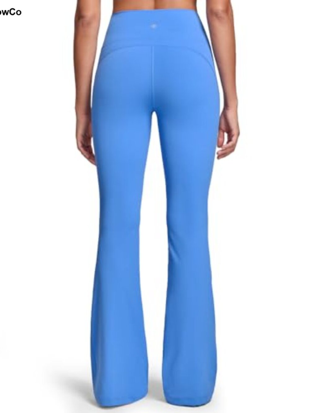 HeyNuts Mellow No Front Seam Flare Leggings Nylon Blend High Rise